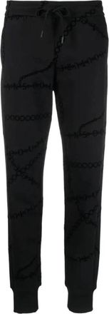 Versace Jeans Couture Trainingsbroeken - Dames - Sweatpants - Zwart - S - Katoen - Broeken