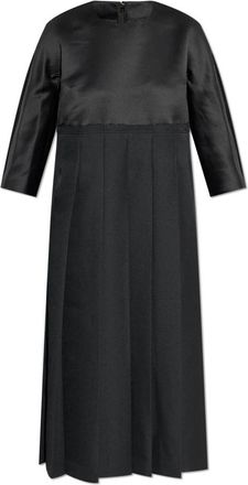 Comme Des Gar&ccedil;ons Jurk met geplooide rok - Dames - Casual kleedjes - Zwart - S - Polyester - Kleedjes