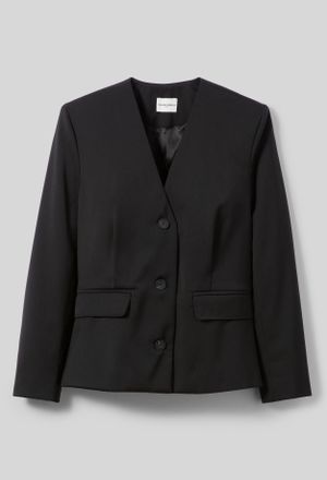 Claudie Pierlot Veste tailleur laine m&eacute;lang&eacute;e