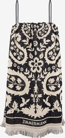 Zimmermann Mini-Tr&auml;gerkleid aus Frottee Rhiannon Towel