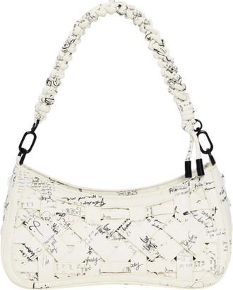 Desigual Shoulder Bags, female, Beige, Size: ONE SIZE Handbag with Zip Fastening