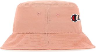 Champion Womens Logo-Embroidered Cotton Bucket Hat Pink