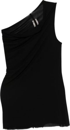 Rick Owens Top Athena con maniche asimmetriche - Nero