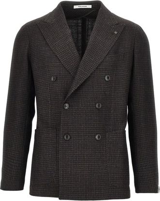 Tagliatore Montecarlo Blazer - Heren - Jassen - Bruin - Maat: L Zijde
