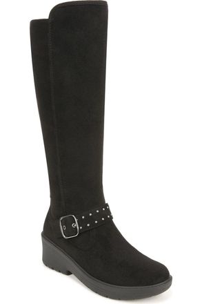 Bzees Brandy 2 I7221F1001 Womens Black Studed Knee High Riding Boots LION1042