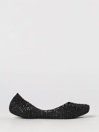 Melissa Campana Perforated Glitter PVC Ballet Flats with Round Toe