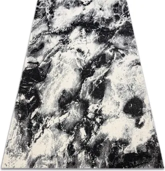 RugsX Rugsx - Alfombra Kake 25817657 M&aacute;rmol Moderno Negro / Blanco Grey 120x170 Cm