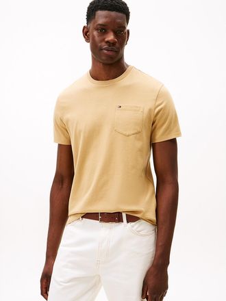 Tommy Hilfiger Mens Everyday Pocket T-Shirt - Beige - XXXL