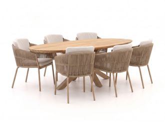 Hartman Hartman Sevilla/San Sebastian 200cm dining tuinset 7-delig