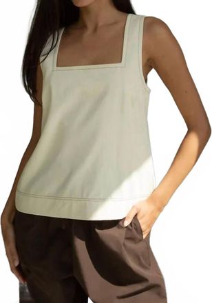 Beaumont Organic Jess-Leigh Denim Vest Top In Ecru