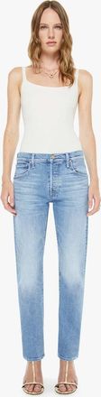 Mother Mid Rise Hiker Hover Slim Straight Leg Jeans In Baubles And Trinkets