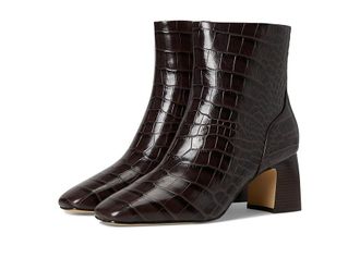 Cole Haan Gemma Dress Booties Womens Boots Dark Choc Croc Print Leather : 8.5 B - Medium
