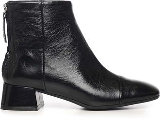 Carmens Rose Back Patent Leather Ankle Boots