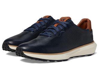 Cole Haan Grandpro Ashland Laser Perf Sneakers Mens Lace-up Boots Navy Blazer/British Tan/Ivory : 13 D - Medium, Leather
