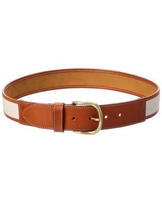 Isabel Marant Zaf Canvas & Leather Belt