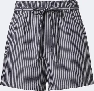 Saint Laurent Striped cotton poplin shorts