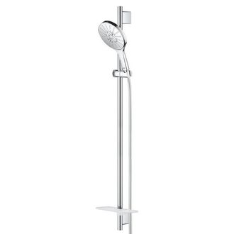 GROHE Rainshower SmartActive 150 Glijstangset - 90cm - ronde handdouche - 3 straalsoorten - gladde doucheslang - met zeepschaal - chroom