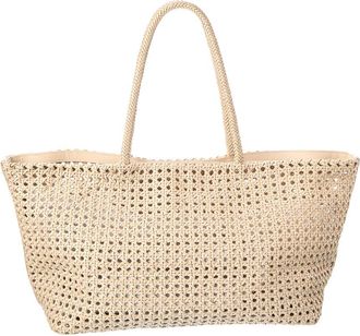 Madewell Large Leather Caning Tote