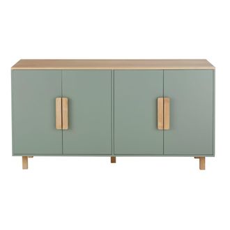 Maisons du monde Aparador de 4 puertas verde 150 cm