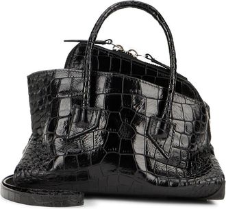 The Attico La Passeggiata Mini - Dames - Handtassen - Zwart - ONE Size - Leer - Tassen