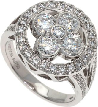 Louis Vuitton White Gold (18K) Band Ring (Pre-Owned)