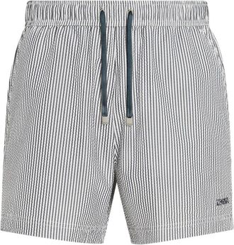 Ermenegildo Zegna Costume da bagno a righe - Bianco