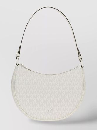 Michael Kors curved shape metal hardware shoulder bag