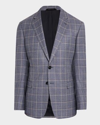 Giorgio Armani Men & apos;s Windowpane Sport Coat