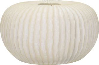 Dmora Vaso Famimiso, Texture Irregolare, Bianco Crema, Diametro 9.5 Cm, Sfumatura Colore Struttura Crema