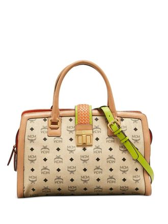 MCM canvas tote bag - women - Canvas/Calf Leather - One Size - Neutrals