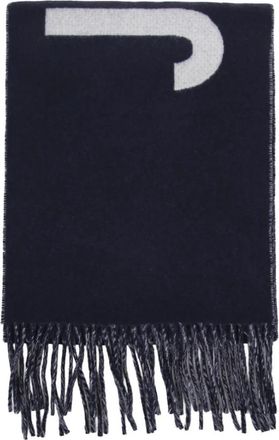 Jacquemus L Echarpe Sjaal - Dames - Wintersjaals - Blauw - ONE Size - Wol - Accessoires