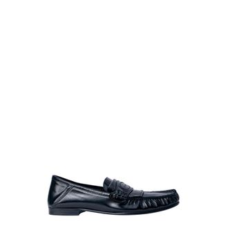Marni Loafers, male, Black, Size: 11 US Leather Penny Loafers
