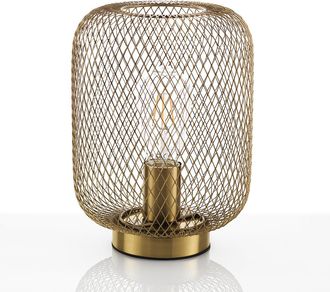 tomasucci L&aacute;mpara de mesa Crate, lat&oacute;n