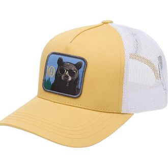 tentree Lake Logo Altitude Hat in Dusk Yellow/bear at Nordstrom