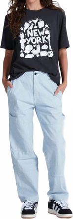 ASKK NY Stripe Carpenter Pant In Blue