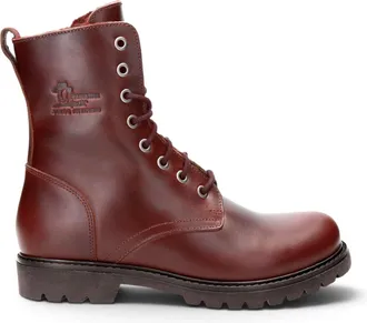Panama Jack Panama Jack Womens Burgundy Waterproof Leather Warm Lace-Up Boots - Frisia-B45