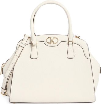 Kate Spade New York kyla pebble leather satchel bag in Meringue at Nordstrom Rack
