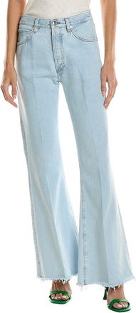 Frame Denim The Lax Wisp Raw Fray Flare Jean