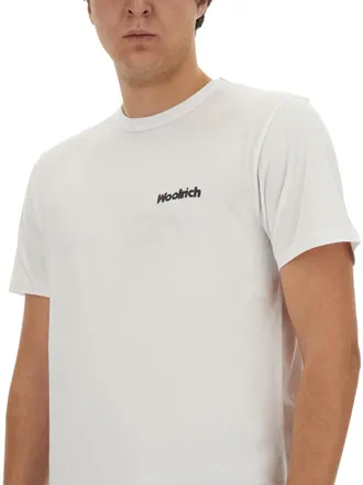 Woolrich Logo Cotton T-Shirt - White