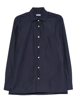 Kiton button-fastening pocket shirt - Blue