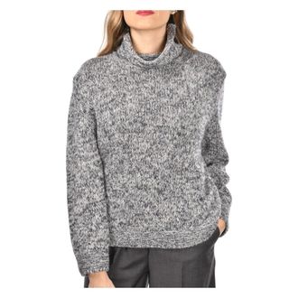 Gran Sasso Truien & Vesten, Dames, Grijs, S, Lupetto Turtleneck