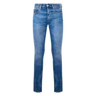 Diesel Fitted Jeans with High Waist - male - Diesel - Slim Fit Jeans - Blue - W29 - Jeans