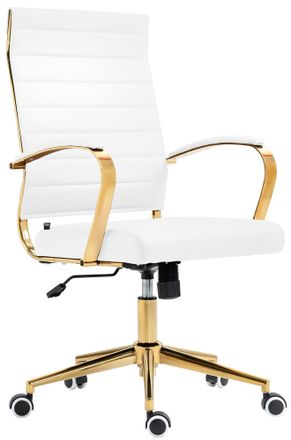 Clp Silla De Oficina Havanna En Polipiel Blanco