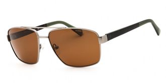 Kenneth Cole KC00054 Polarized 11H Mens Sunglasses Silver Size 59