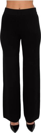 Max Mara Broeken, Dames, Zwart, L, Polyester, Marzia Broeken