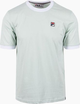 Fila Mens FILA MARCONI ESSENTIAL RINGER T-SHIRT SURF SPRAY/WHITE - Green - Size: 46