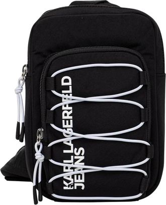 Karl Lagerfeld Crossbody Pouch Jeans - Heren - Schoudertassen - Zwart - ONE Size - Tassen
