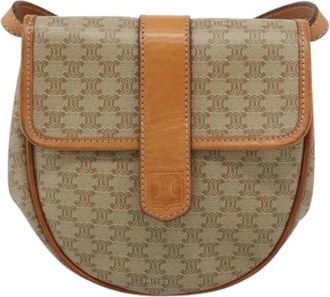 Celine Pre-owned Vintage Schoudertas - Dames - Vintage Schoudertas - Beige - ONE Size - Leer - Vintage
