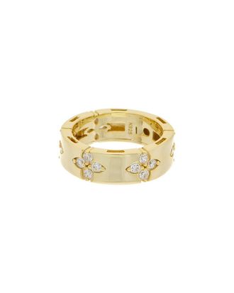 Meshmerise 18K Over Silver Cz Ring