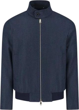 Paul Smith Navy Blue Zipped-Up Jacket